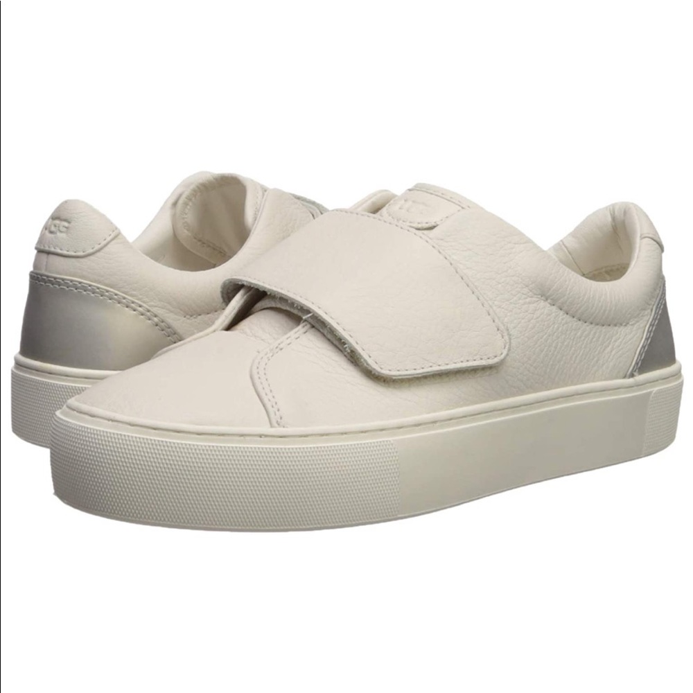 UGG 8 1/2 White Leather Sneaker BRAND NEW